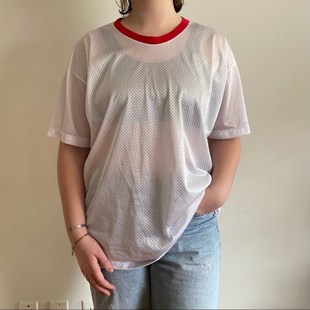 American Apparel Jersey/ Sheer Top